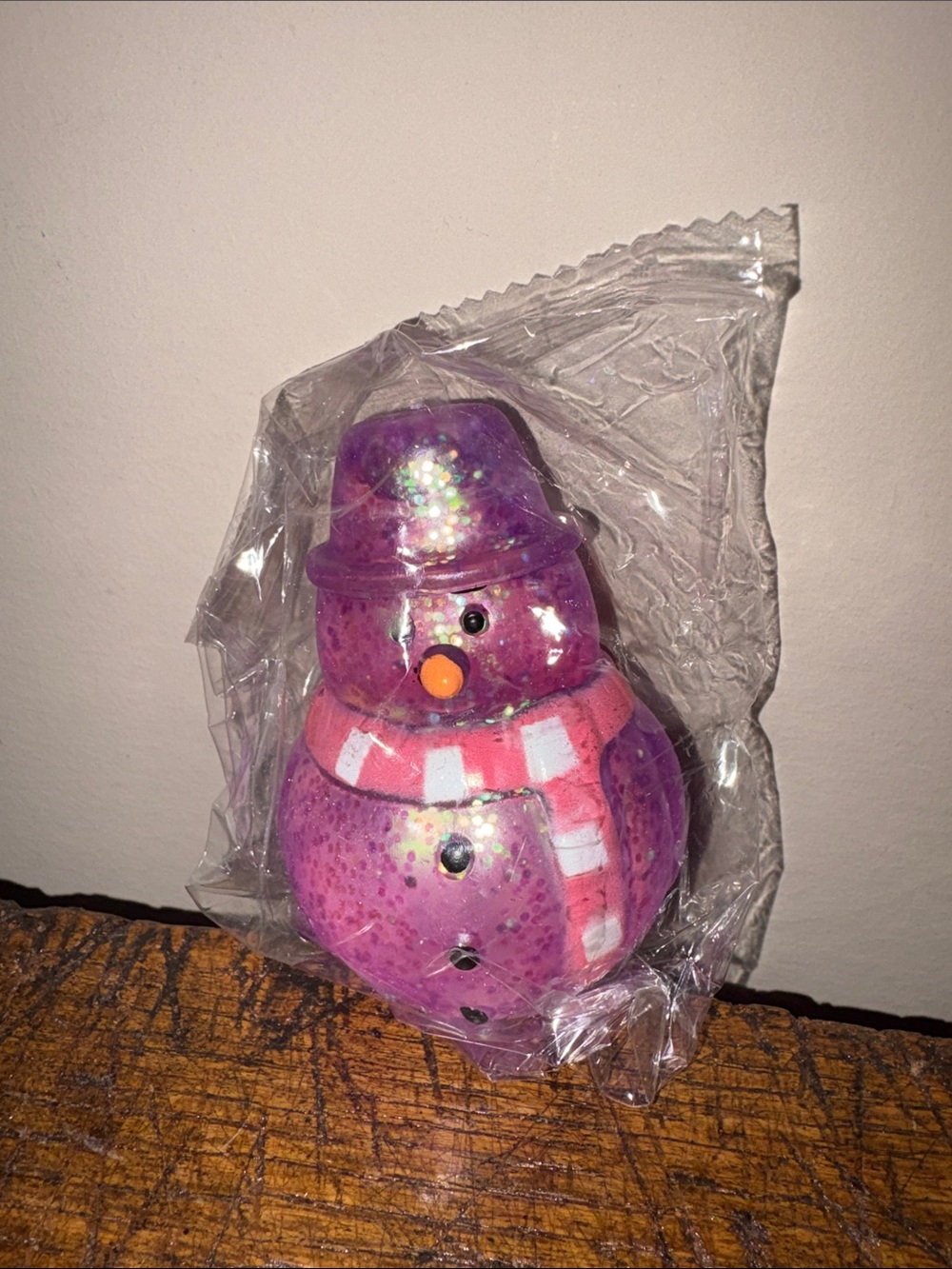 Purple squishy Snowman